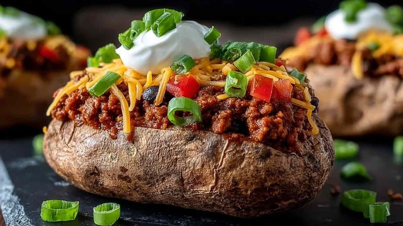 Taco Loaded Baked Potatoes