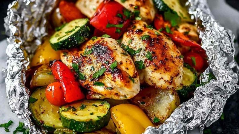 BBQ Chicken and Veggie Grill Packs
