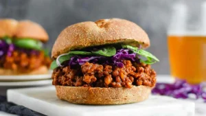 BBQ Lentil Sloppy Joes