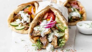 Epic Vegan Gyros with Tzatziki