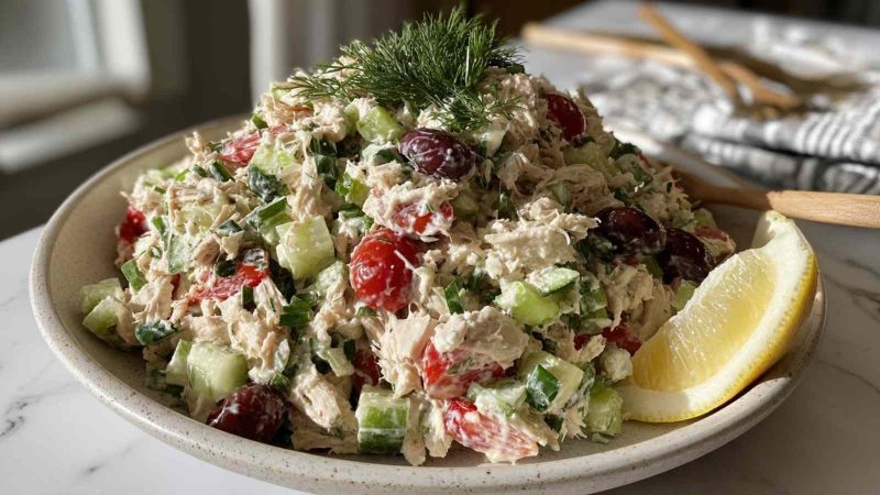 Greek Tzatziki Chicken Salad