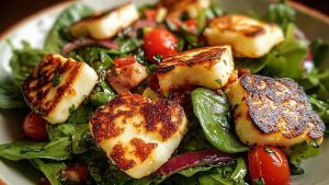 Grilled Halloumi Salad