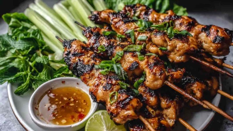 Grilled Vietnamese Chicken (Ga Nuong Sa)