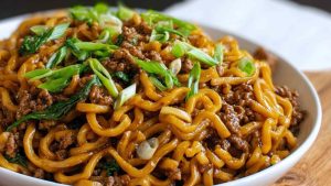 High Protein Mongolian Noodles