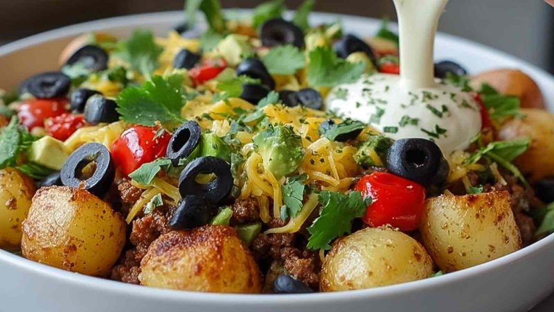 Loaded Potato Taco Bowl