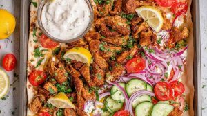 Sheet Pan Chicken Shawarma