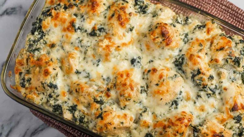 Spinach and Artichoke Chicken Casserole