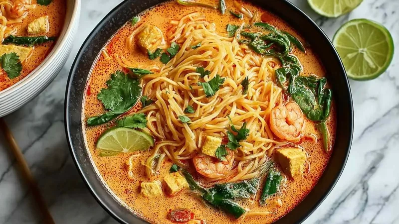 Thai Red Curry Noodle Soup