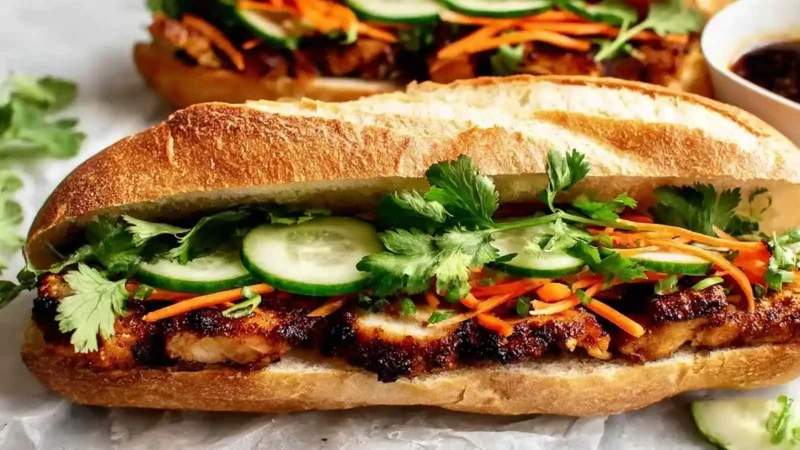Vietnamese Chicken Banh Mi