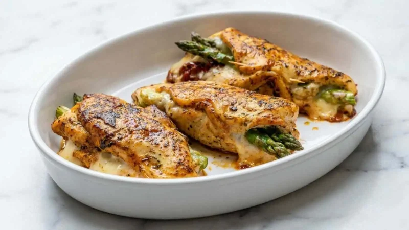 Asparagus Stuffed Chicken Breast