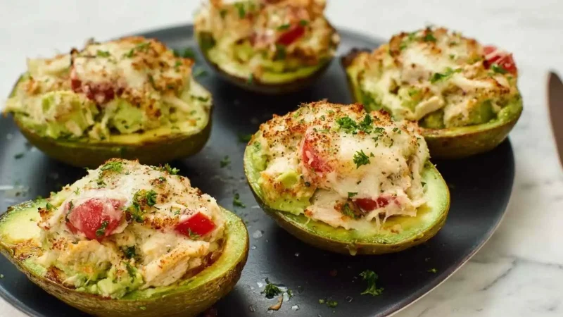 Chicken-Stuffed Baked Avocados