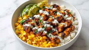 Ultimate High Protein Street Corn Chicken Bowls