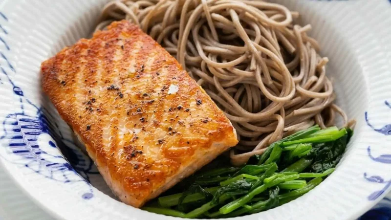 Salmon Soba Noodle Salad