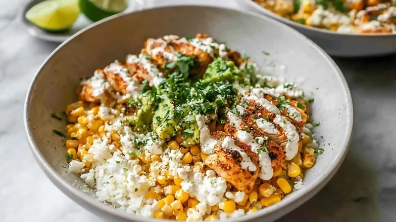 Street Corn Chicken Bowls