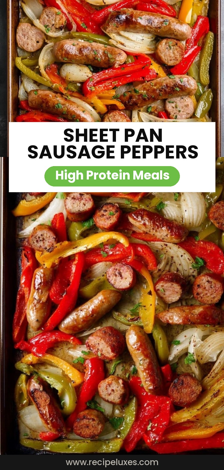 Sheet Pan Sausage and Peppers