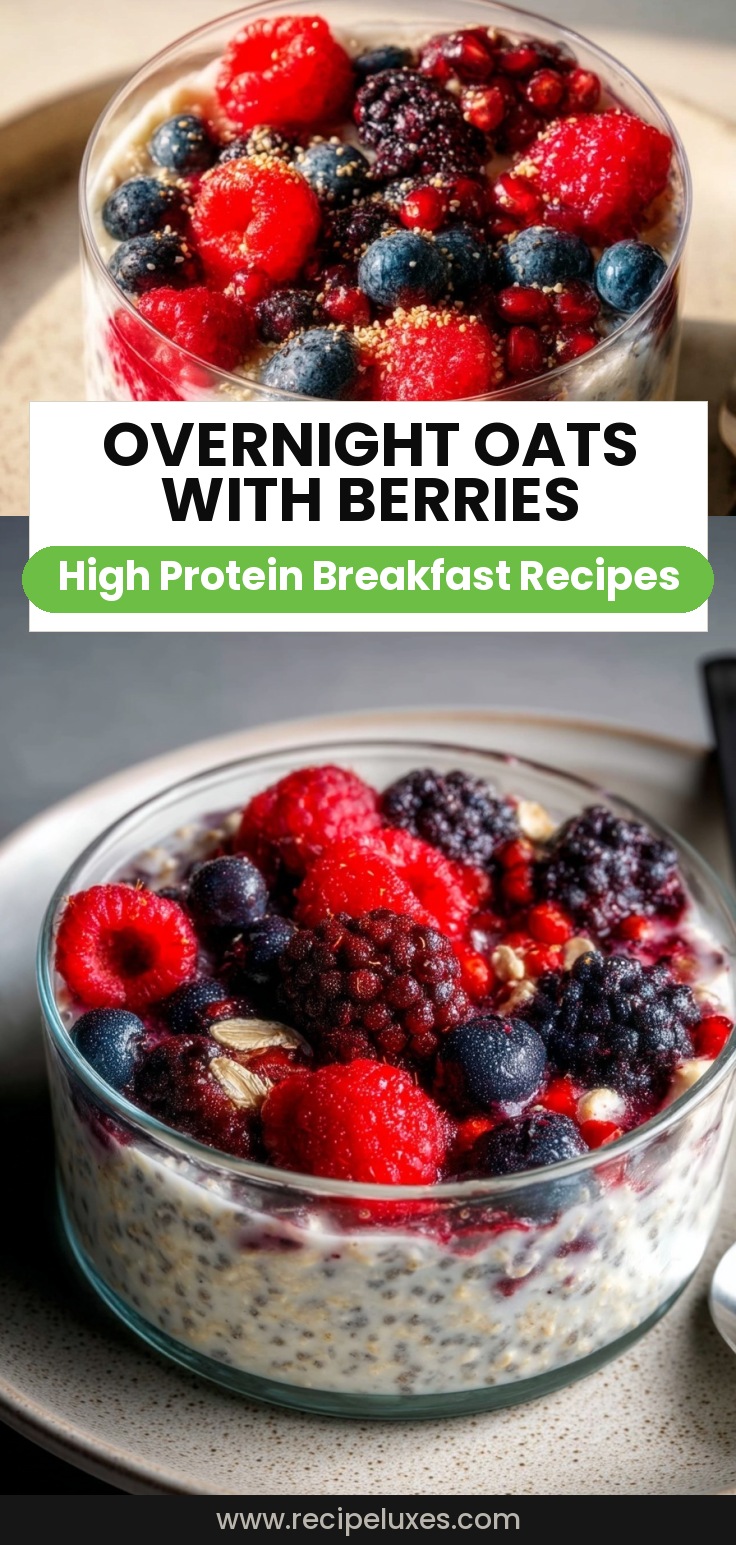 Overnight Oats with Mixed Berries
