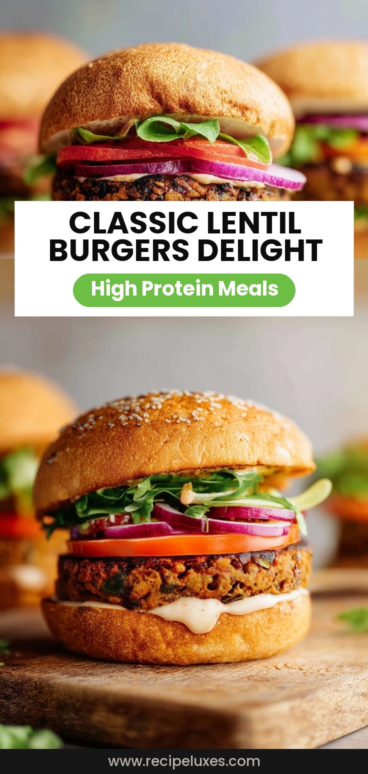 Classic Lentil Burgers