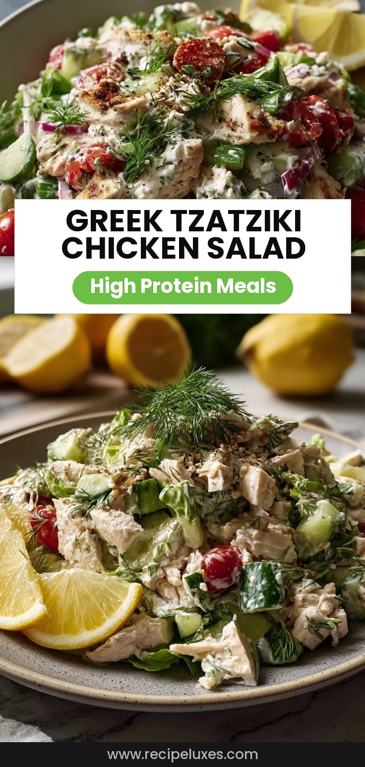 Greek Tzatziki Chicken Salad