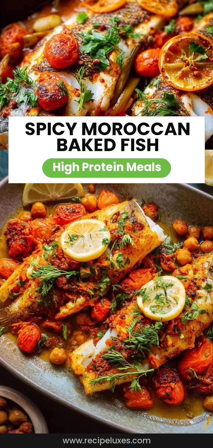 Spicy Moroccan Baked Fish