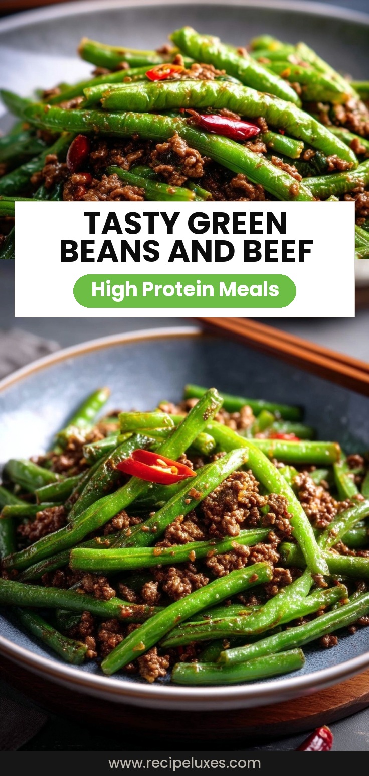 Chinese Green Beans and Ground Beef