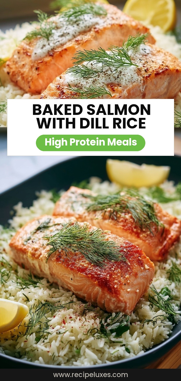 Baked Salmon and Dill Rice