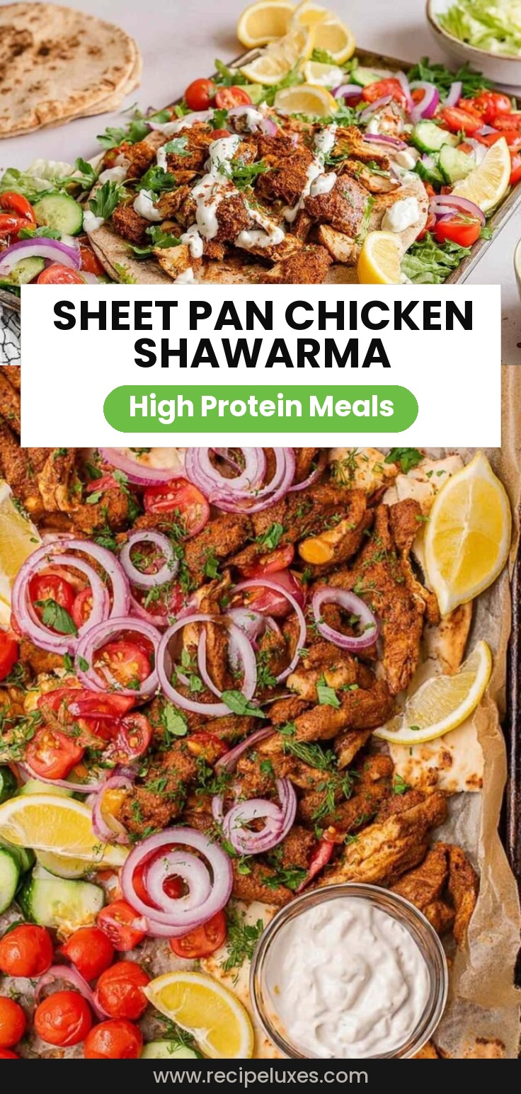 Sheet Pan Chicken Shawarma