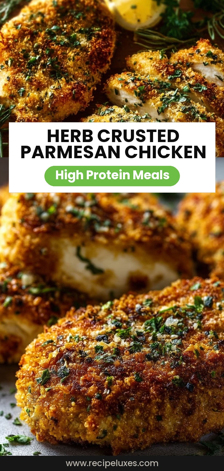 Herb-Crusted Baked Parmesan Chicken