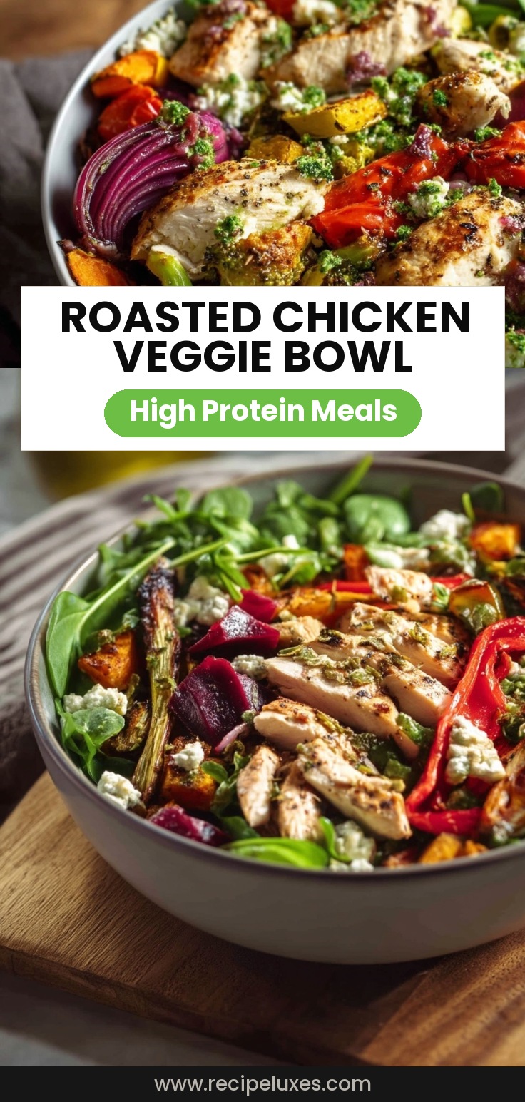 Roasted Veggie and Chicken Glow Bowl