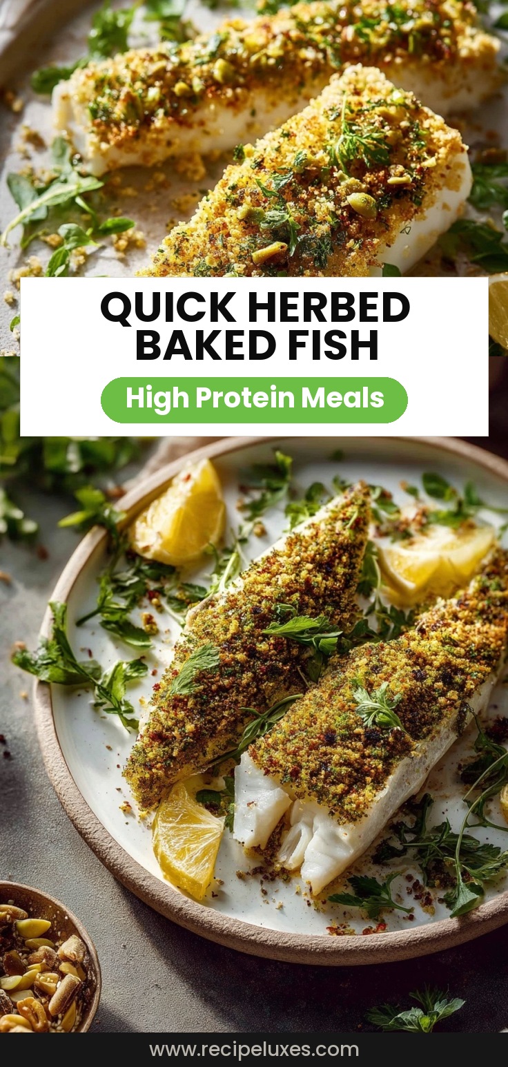 Quick Baked Fish with Bread Crumbs and Herbs