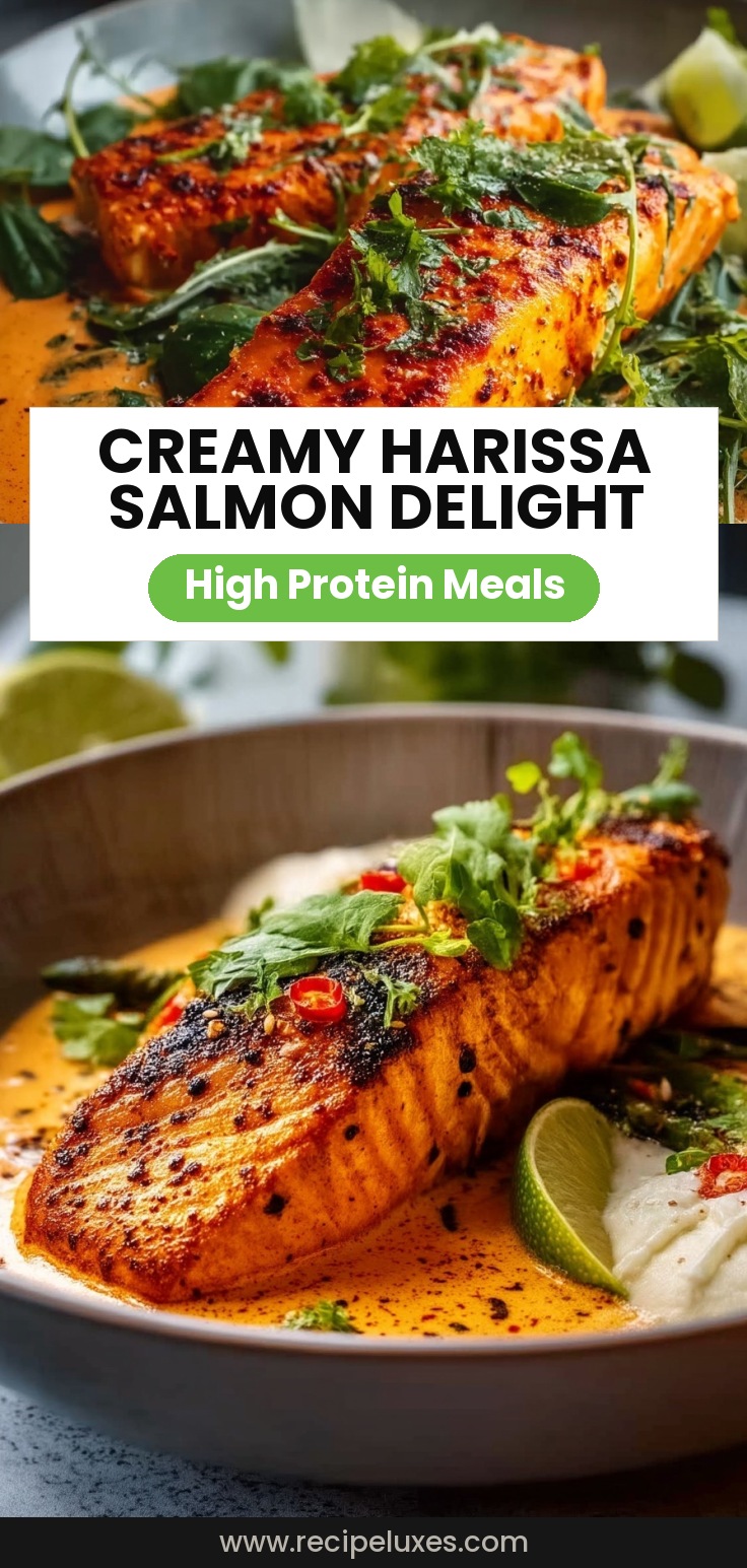 Creamy Harissa Salmon