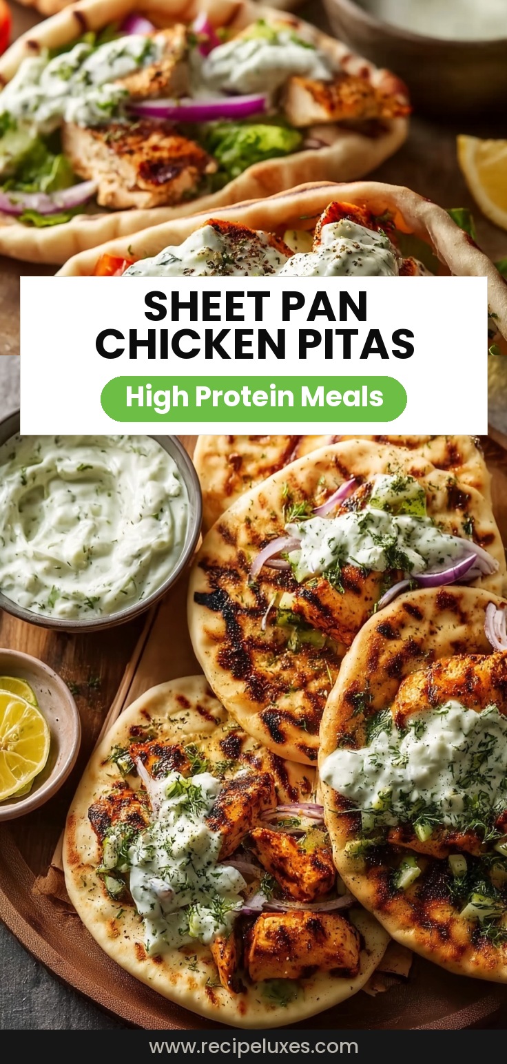 Sheet Pan Chicken Pitas with Herby Ranch