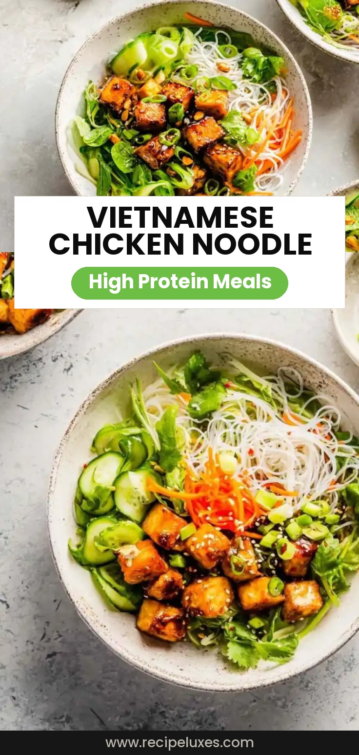 Vietnamese Chicken Noodle Bowls (Bun Ga Nuong)