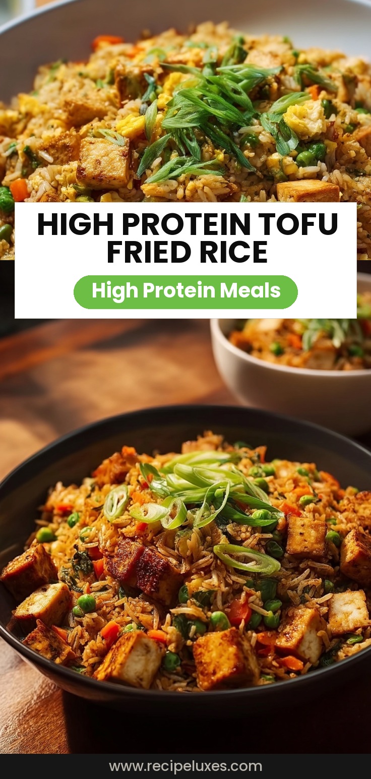 Tofu Fried Rice High Protein
