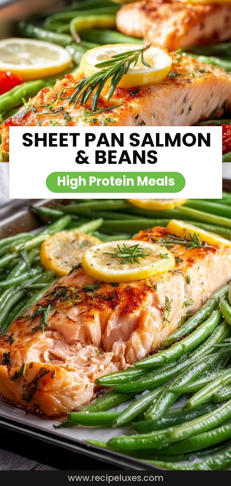 Salmon and Green Beans Sheet Pan Dinner