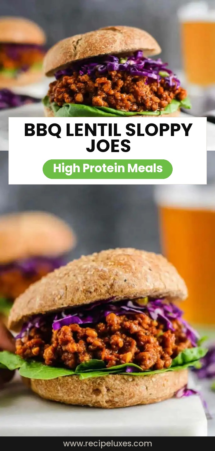 BBQ Lentil Sloppy Joes