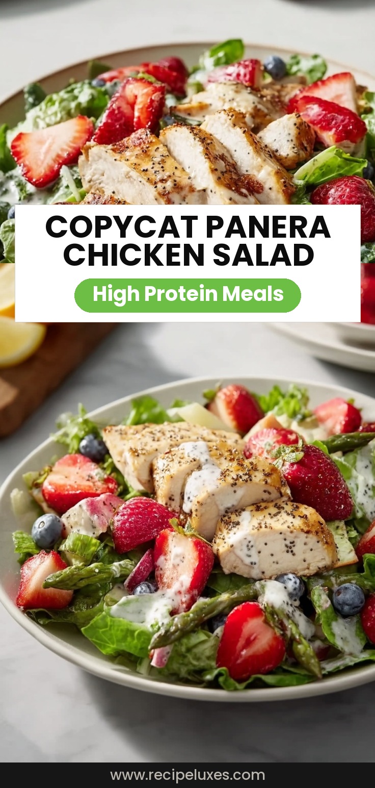 Copycat Panera Strawberry Poppyseed Chicken Salad