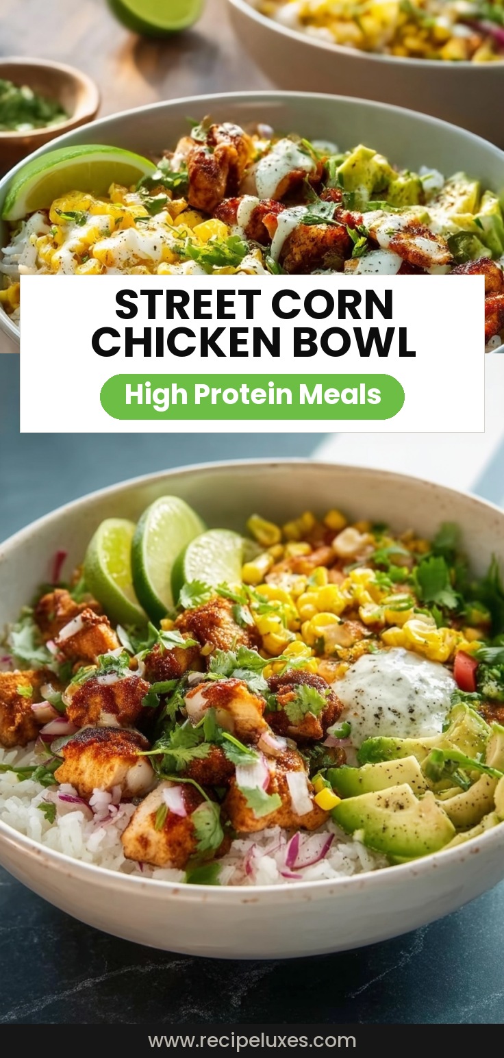 Street Corn Chicken Rice Bowl