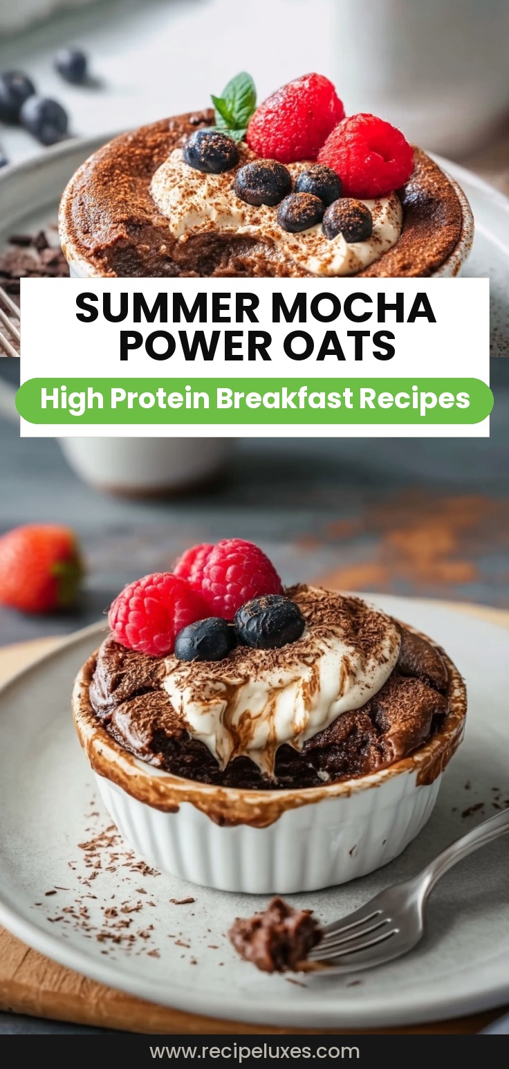 Summer Mocha Protein Power Baked Oats