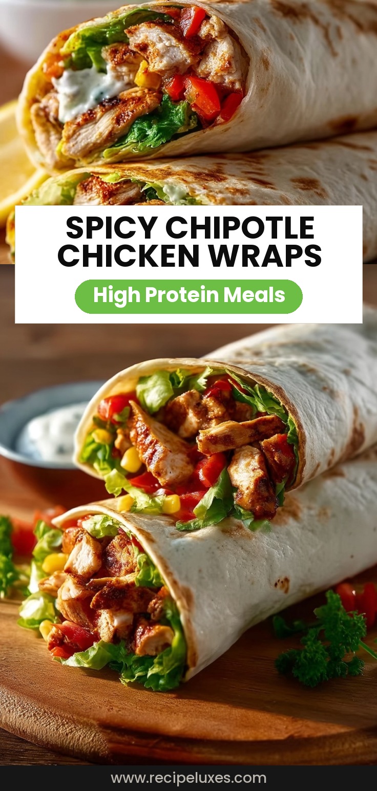 Chipotle Chicken Wraps