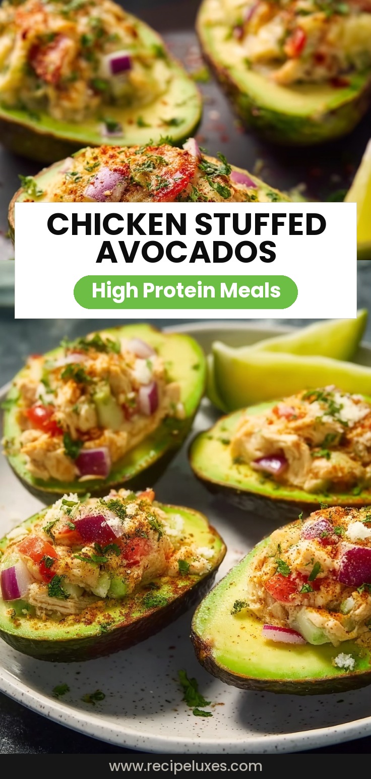 Chicken-Stuffed Baked Avocados