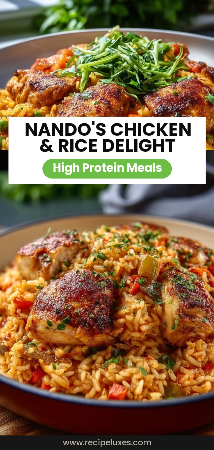 Nando’s Portuguese Chicken and Rice Delight