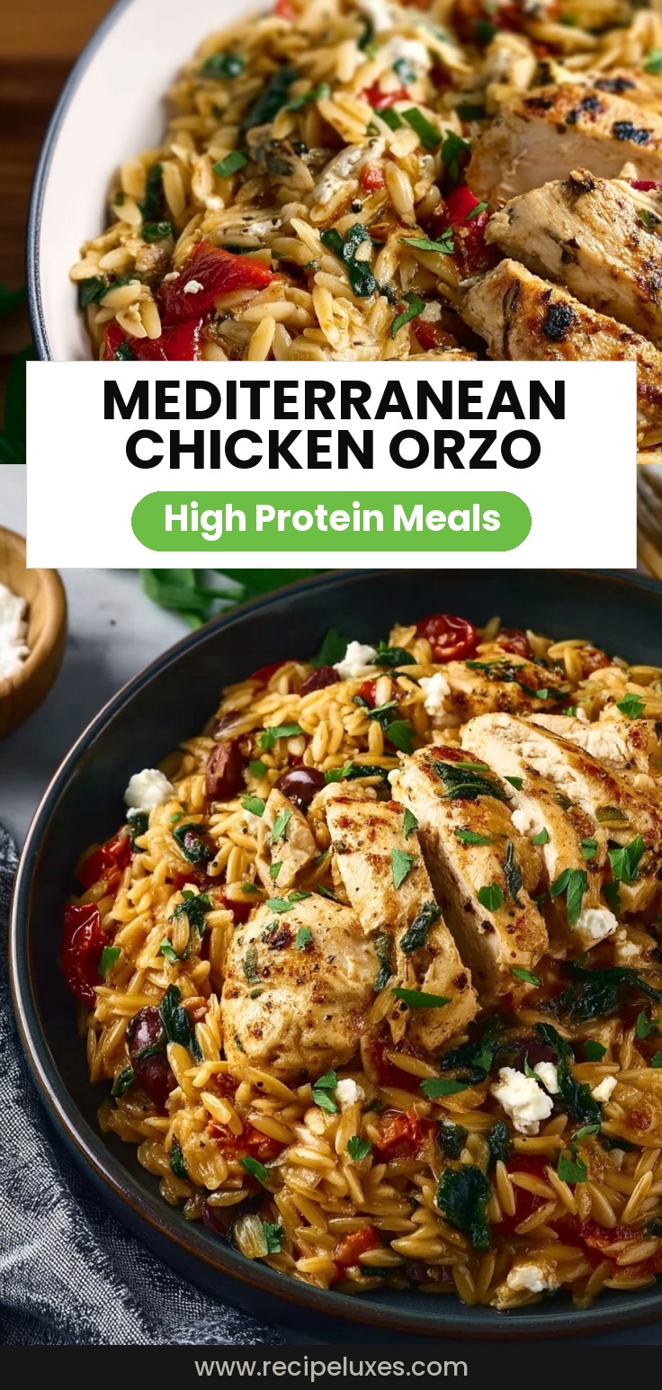 Mediterranean Chicken and Orzo