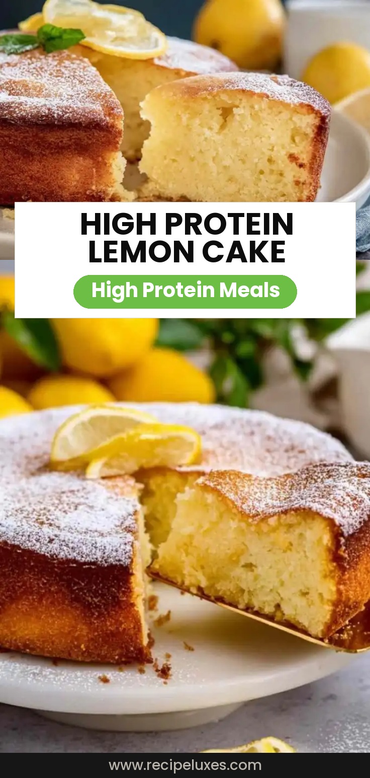 High Protein Lemon Ricotta Cake – Soft and Moist