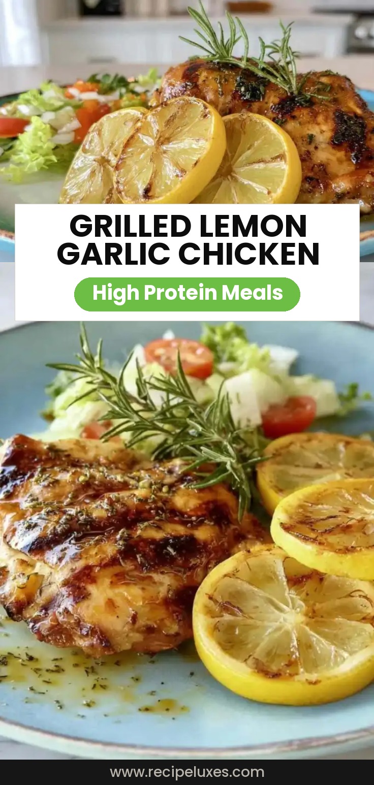 Grilled Lemon-Garlic Chicken Thighs with Herbs
