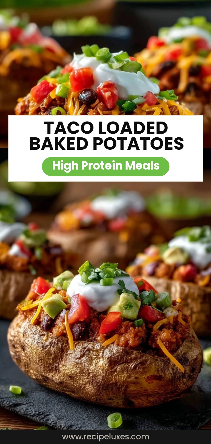 Taco Loaded Baked Potatoes