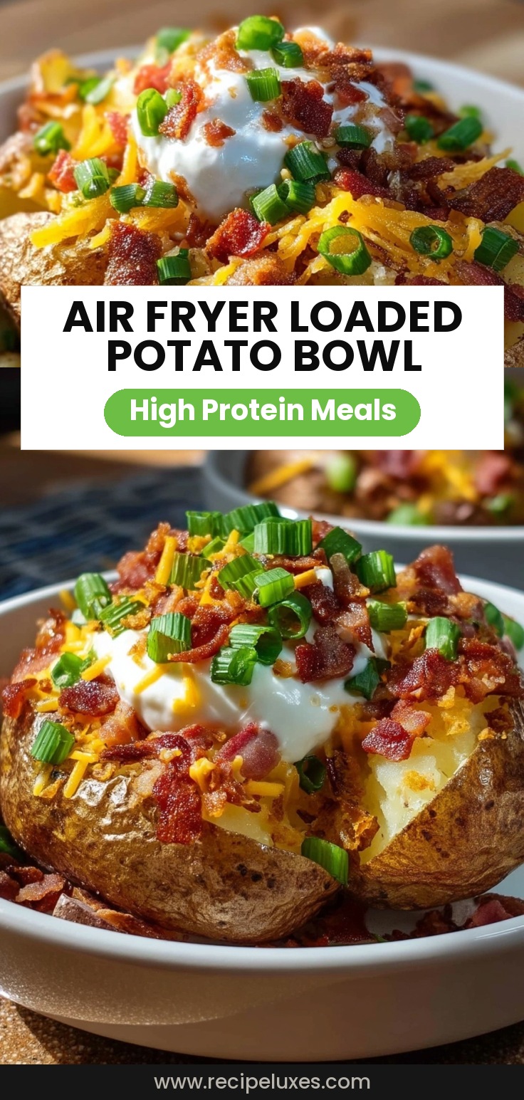 Air Fryer Loaded Baked Potato Bowl