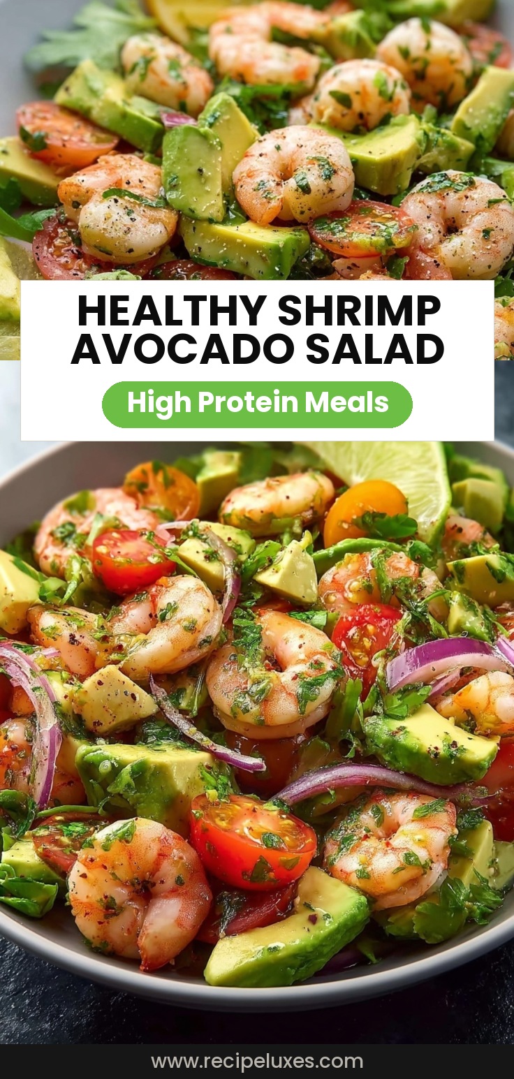 Healthy Shrimp Avocado Salad