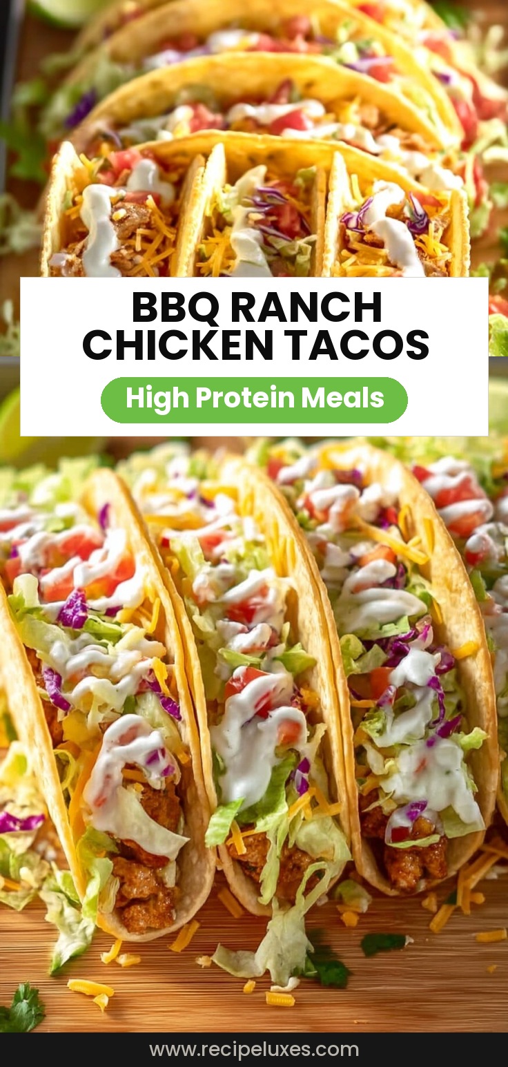 BBQ Ranch Chicken Tacos
